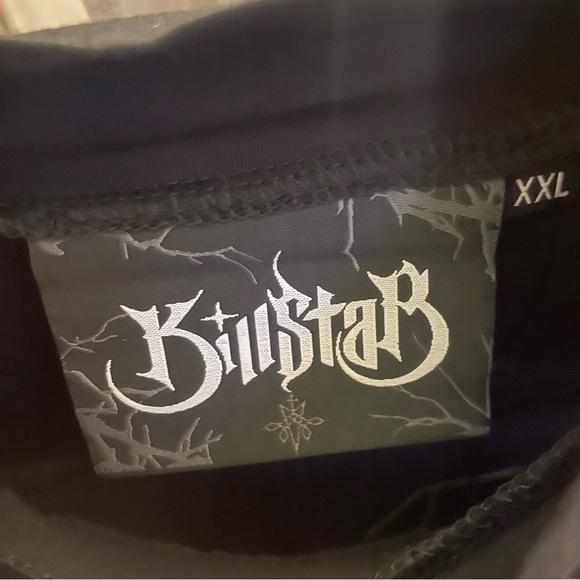 Killstar Zazzel Long Sleeve Safety Pin Black Mesh Mini Dress, Size XXL, NWT - Picture 10 of 12